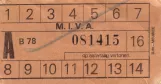 Voksenbillet til De Lijn in Antwerpen (1981)
