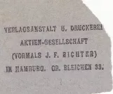 Voksenbillet til Hamburger Hochbahn (HHA), bagsiden G N (1920)