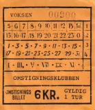 Voksenbillet til Omstigningsklubben Skælskør (1988)