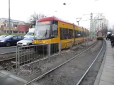 Warszawa sporvognslinje 1 ved Park Trangatta (2018)