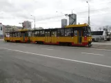 Warszawa sporvognslinje 18 med motorvogn 1352 ved Dw.Gdański (2018)