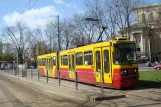 Warszawa sporvognslinje 7 med ledvogn 3001 ved Kawęczyńska-Bazylika (2011)