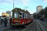 Wien Oldtimer Tramway med motorvogn 4033 ved Schwedenplatz (2014)