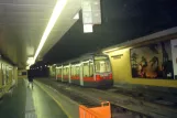 Wien sporvognslinje 65 med lavgulvsledvogn 5 ved Kliebergasse (2001)