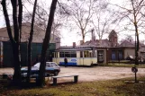 Woltersdorf bivogn 90 foran remisen Woltersdorfer Straßenbahn (1994)