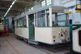 Woltersdorf museumsvogn 22 inde i Woltersdorfer Straßenbahn (2013)