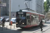 Zagreb sporvognslinje 13 med ledvogn 911 på Praška ul. (2008)