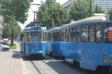 Zagreb sporvognslinje 2 med motorvogn 133 på Mihanovićeva ulica (2008)