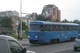 Zagreb sporvognslinje 7 med motorvogn 472 på Maksimirska cesta (2008)