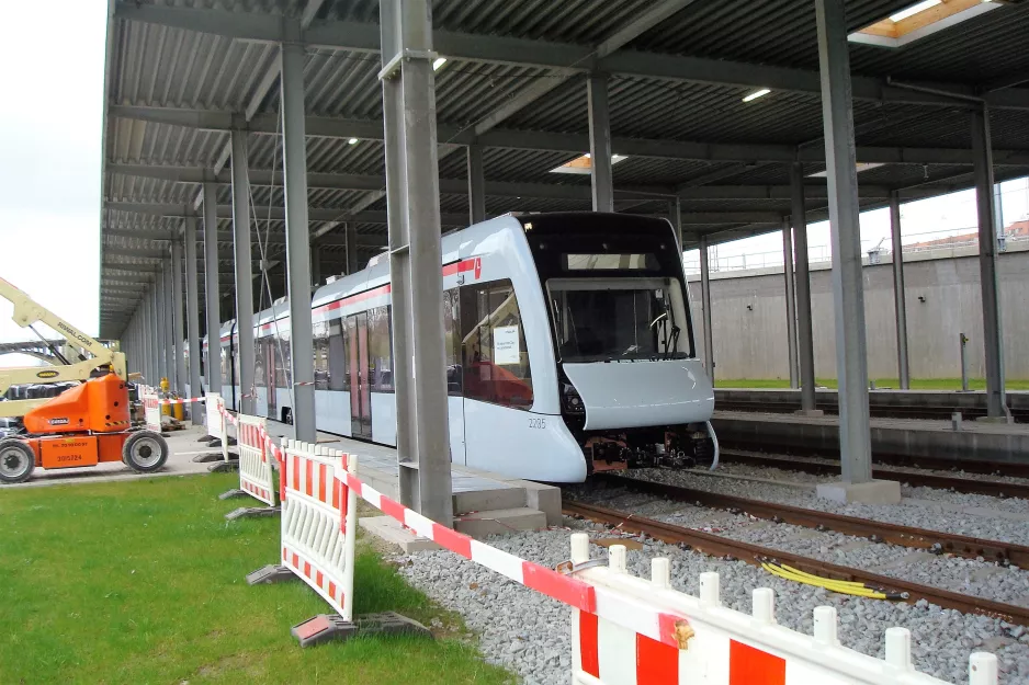 Aarhus lavgulvsledvogn 2105-2205 depotremisen Trafik- og Servicecenter (2017)