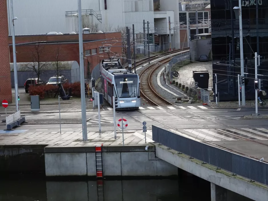 Aarhus letbanelinje L2  ved Mindet (2017)