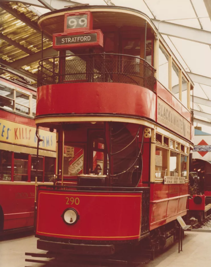 Arkivfoto: London dobbeltdækker-motorvogn 102 i Syon Park (1978)