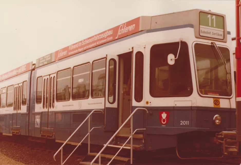 Arkivfoto: Zürich ledvogn 2011 ved Internationale Verkehrs-Ausstellung, Hamborg (1979)