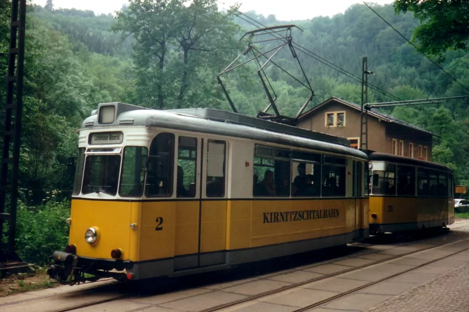 Bad Schandau Kirnitzschtal 241 med motorvogn 2 tæt på Nasser Grund (1996)