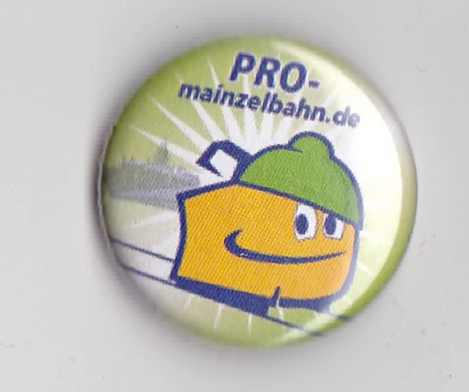 Badge: PRO-mainzeldahn.de. Lille størrelse. (2010)