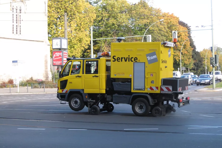 Berlin arbejdsvogn B EV 1738 ved Bahnhofstr. / Lindenstr. (2012)