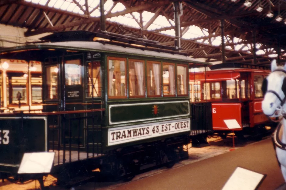 Bruxelles motorvogn 43 i Musée du Tram (1981)
