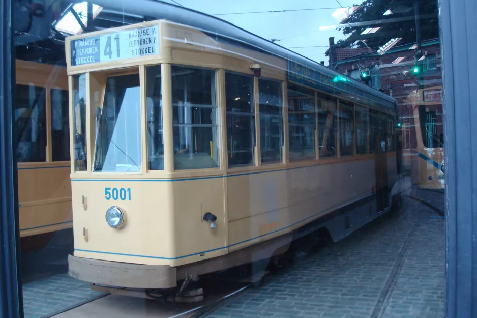 Bruxelles motorvogn 5001 i Musée du Tram (2014)