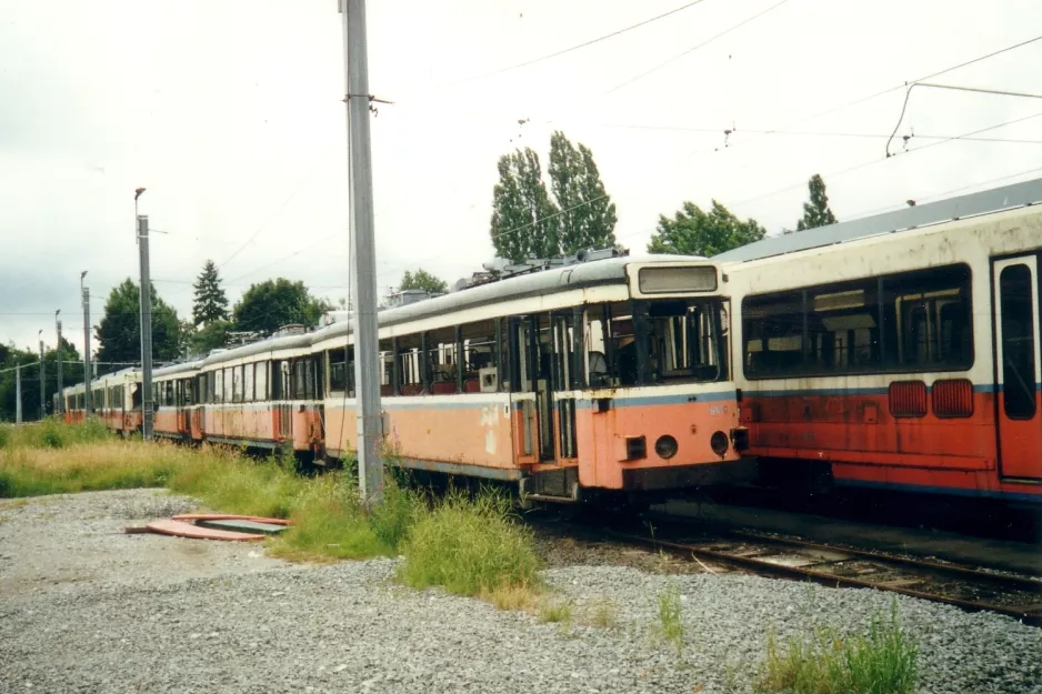 Charleroi motorvogn 9180 ved remisen Jumet (2002)