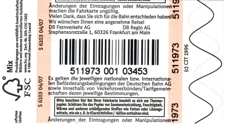 Dagkort til Münchner Verkehrsgesellschaft (MVG), bagsiden (2007)