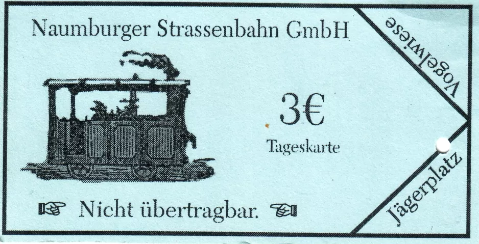 Dagkort til Naumburger Straßenbahn (NSB) (2003)