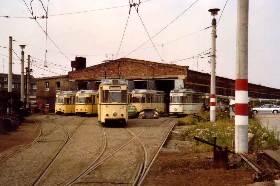 Dessau motorvogn 35 foran Heidestr. (1990)