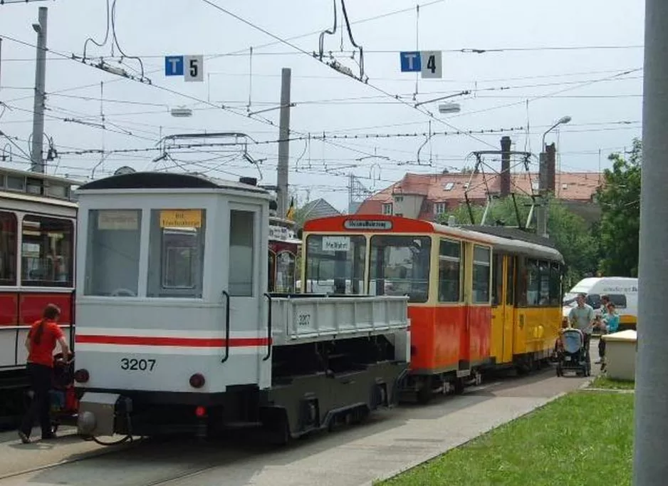 Dresden arbejdsvogn 3207 ved remisen Betriebshof Trachenberge (2007)