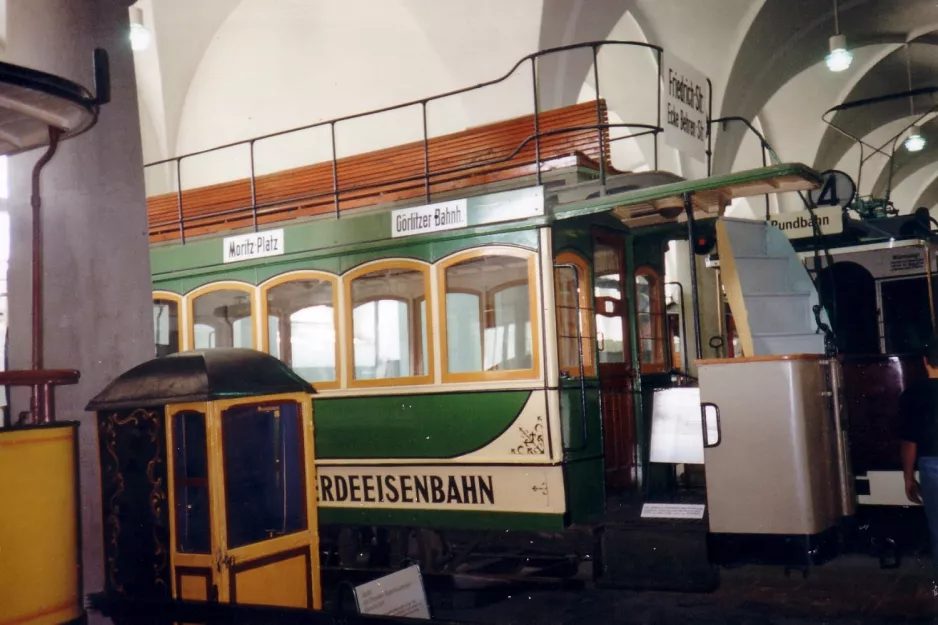 Dresden hestesporvogn 627 på Verkehrsmuseum Dresden (1996)