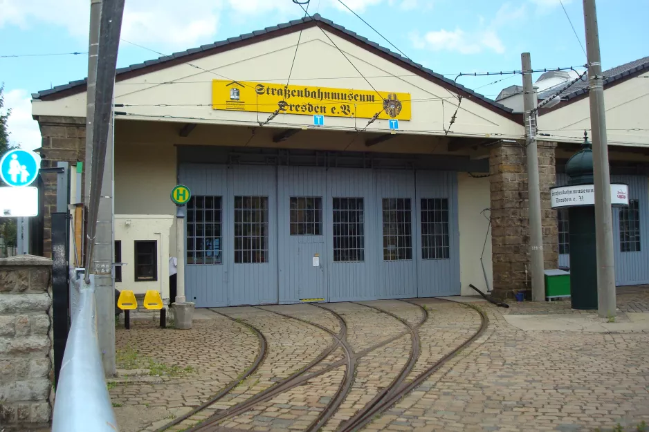 Dresden indgangen til Straßenbahnmuseum (2015)