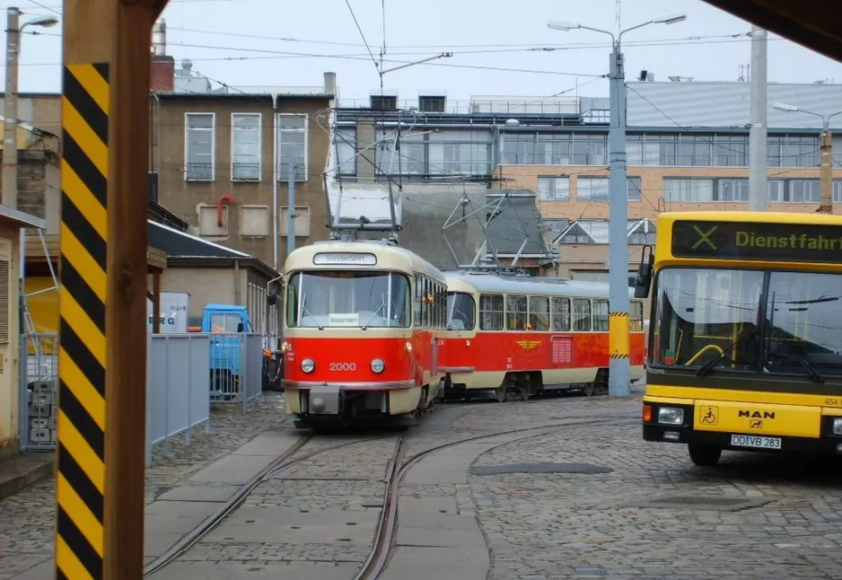 Dresden motorvogn 2000 ved Betriebshof Trachenberge (2007)