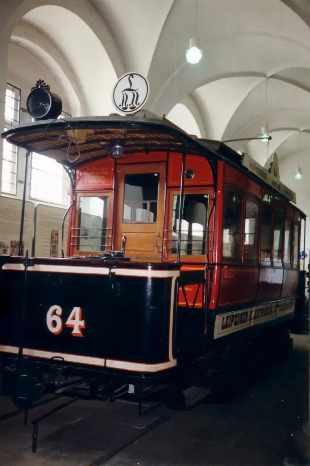 Dresden motorvogn 64 på Verkehrsmuseum (1996)