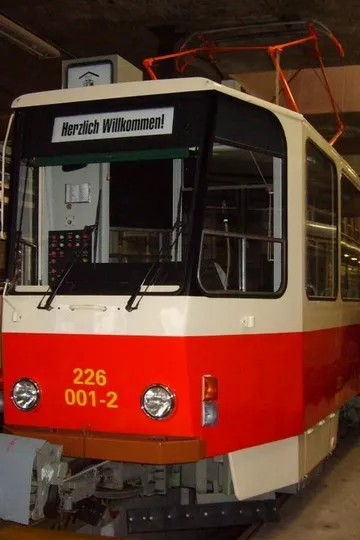 Dresden museumsvogn 226 001-2 ved remisen Betriebshof Trachenberge (2006)