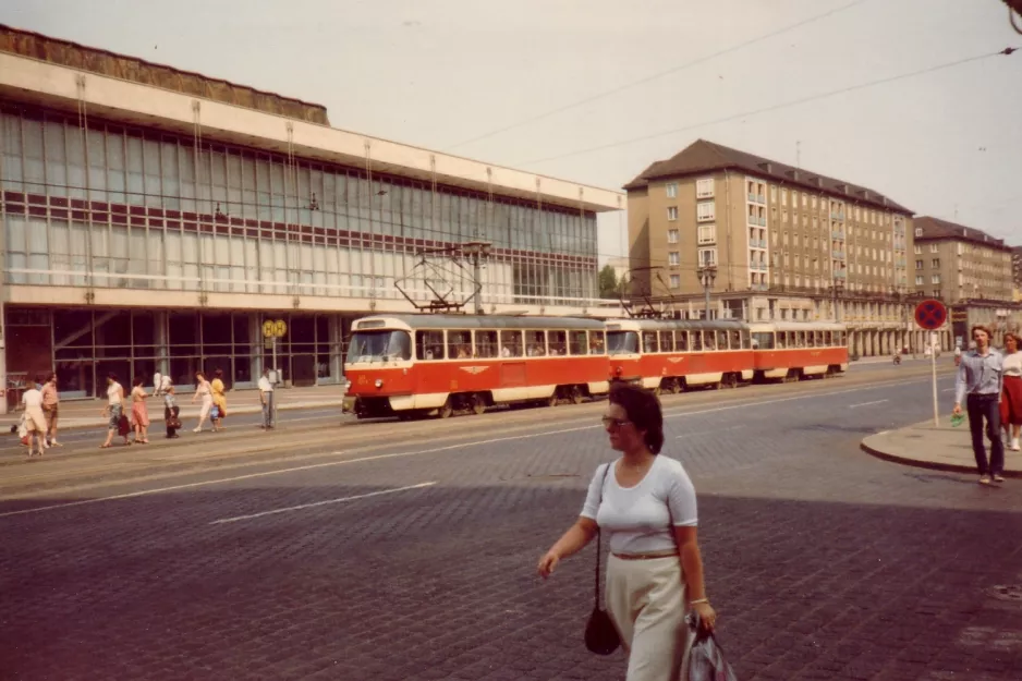 Dresden sporvognslinje 12 ved Altmarkt (1983)