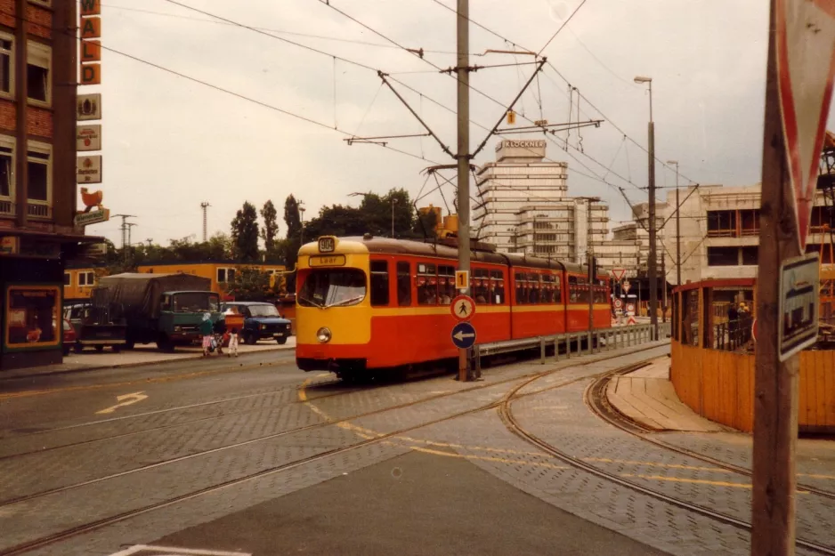 Duisburg sporvognslinje 904 på Mülheimer Straße (1982)