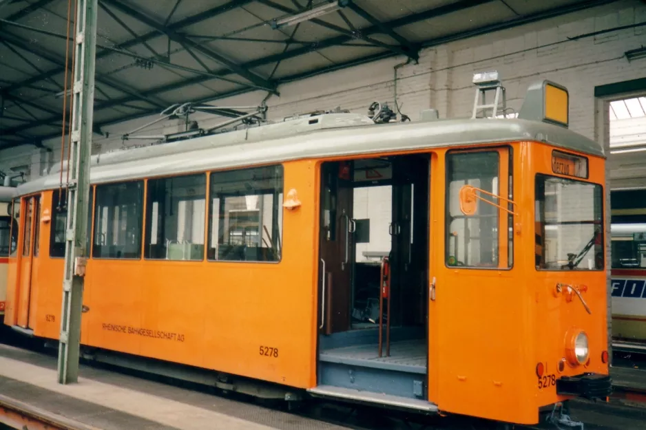 Düsseldorf arbejdsvogn 5278 ved Am Steinberg (1996)