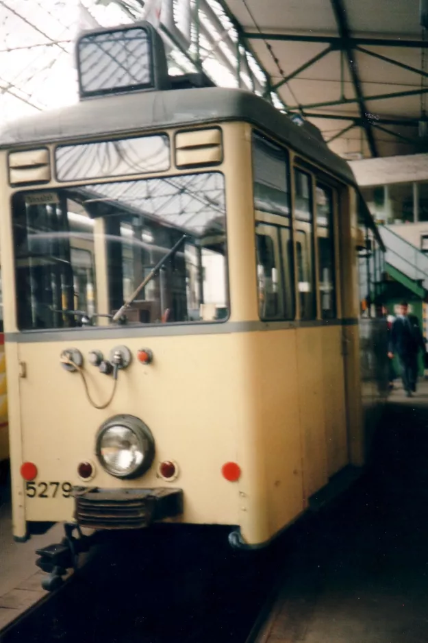 Düsseldorf museumsvogn 5279 ved Am Steinberg (1996)