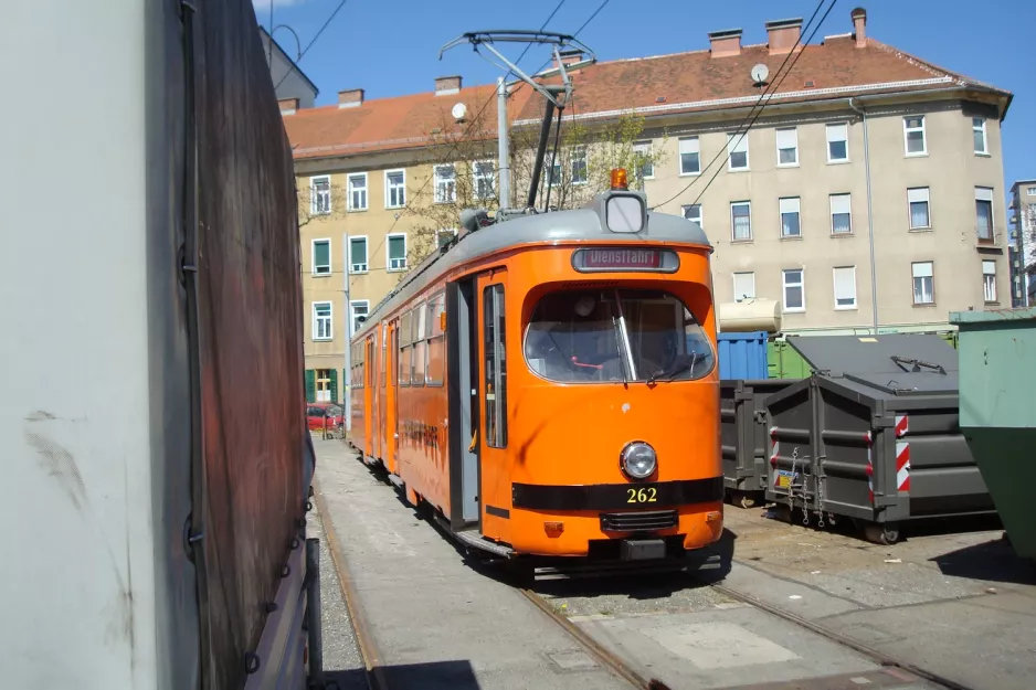 Graz arbejdsvogn 262 ved Steyrergasse (2012)