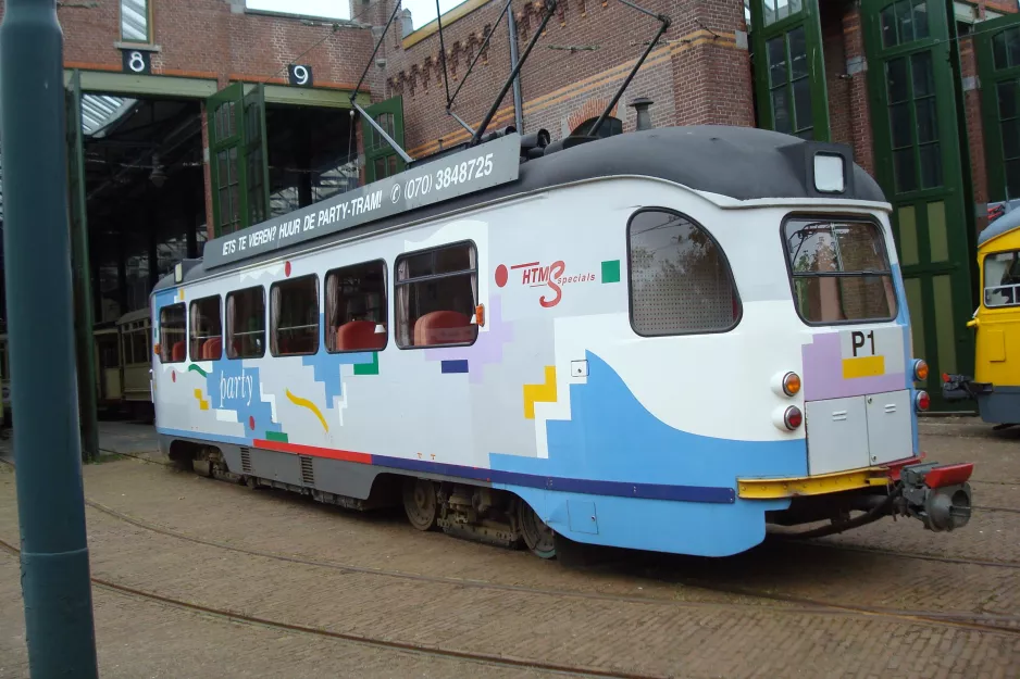 Haag motorvogn P1, bagsiden Openbaar Vervoer Museum (2014)