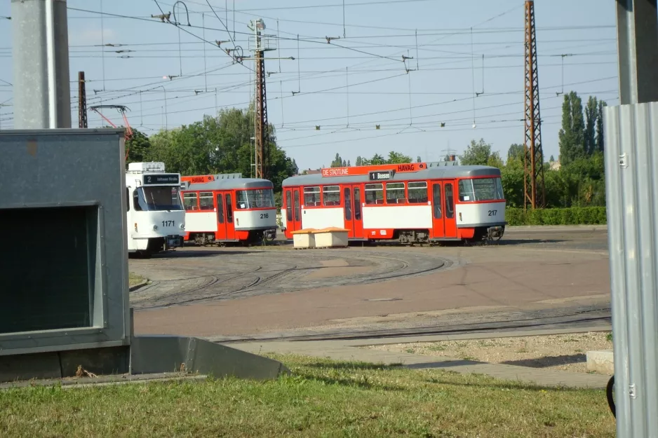 Halle (Saale) motorvogn 1171 ved Betriebshof Freiimfelder Str. (2008)