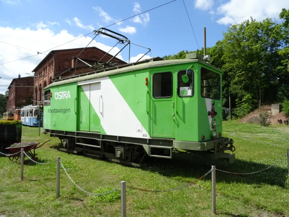 Hannover arbejdsvogn 802 på Hannoversches Straßenbahn-Museum (2024)