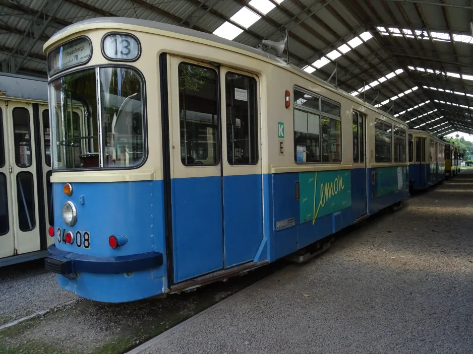 Hannover bivogn 3408 på Hannoversches Straßenbahn-Museum (2024)