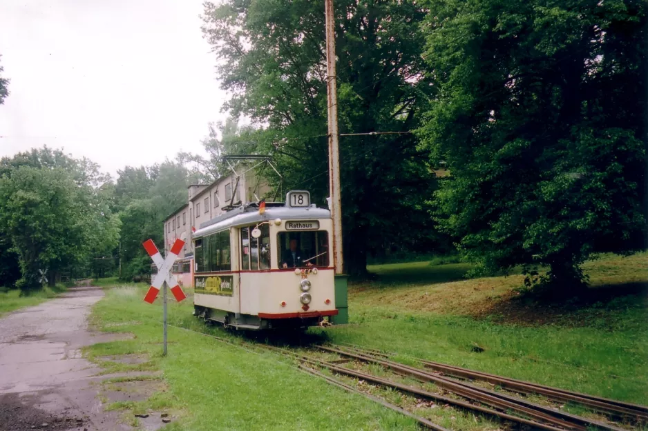 Hannover Hohenfelser Wald med motorvogn 236 udenfor Straßenbahn-Museum (2006)