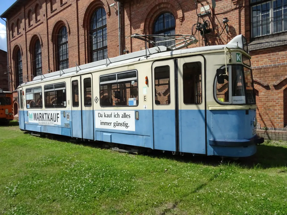 Hannover motorvogn 2667 på Hannoversches Straßenbahn-Museum (2024)