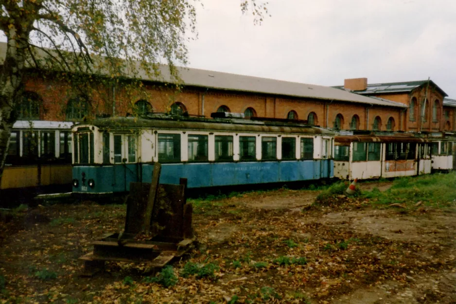 Hannover motorvogn 603 udenfor Straßenbahn-Museum (1986)