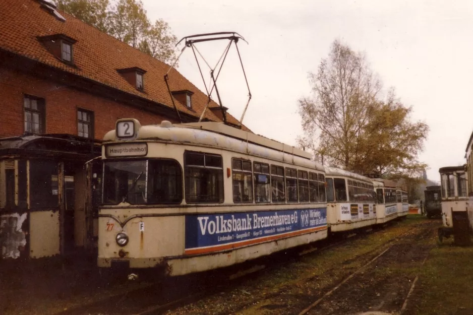 Hannover motorvogn 77 på Straßenbahn-Museum (1988)