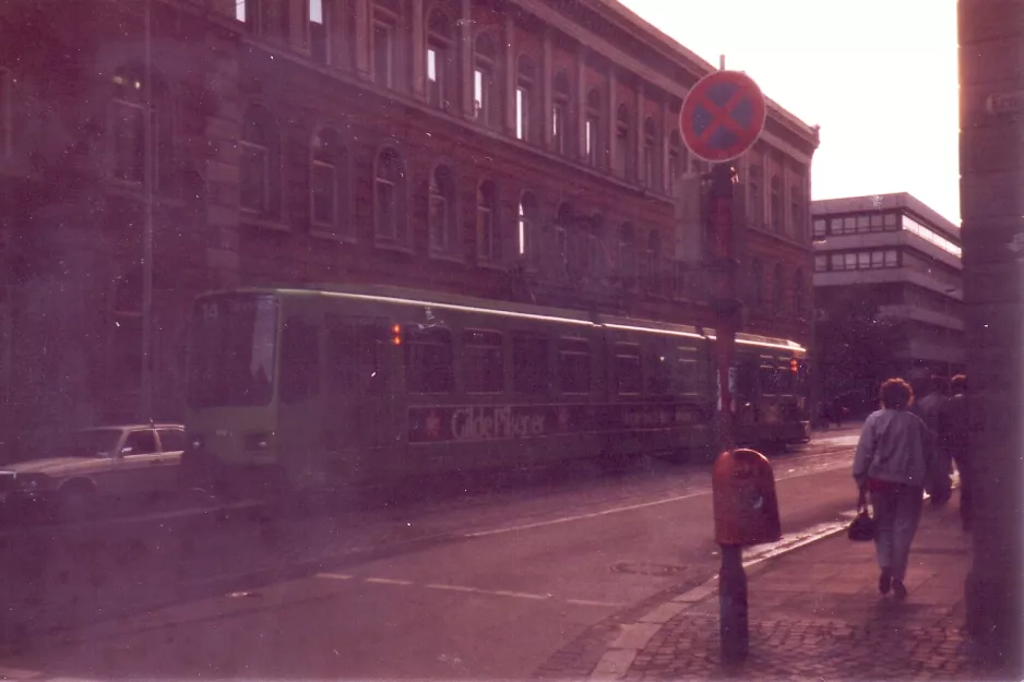Hannover sporvognslinje 14 på Joachimstraße (1986)