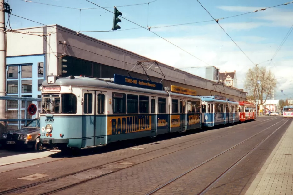 Heidelberg ledvogn 228 ved Betriebshof (1998)