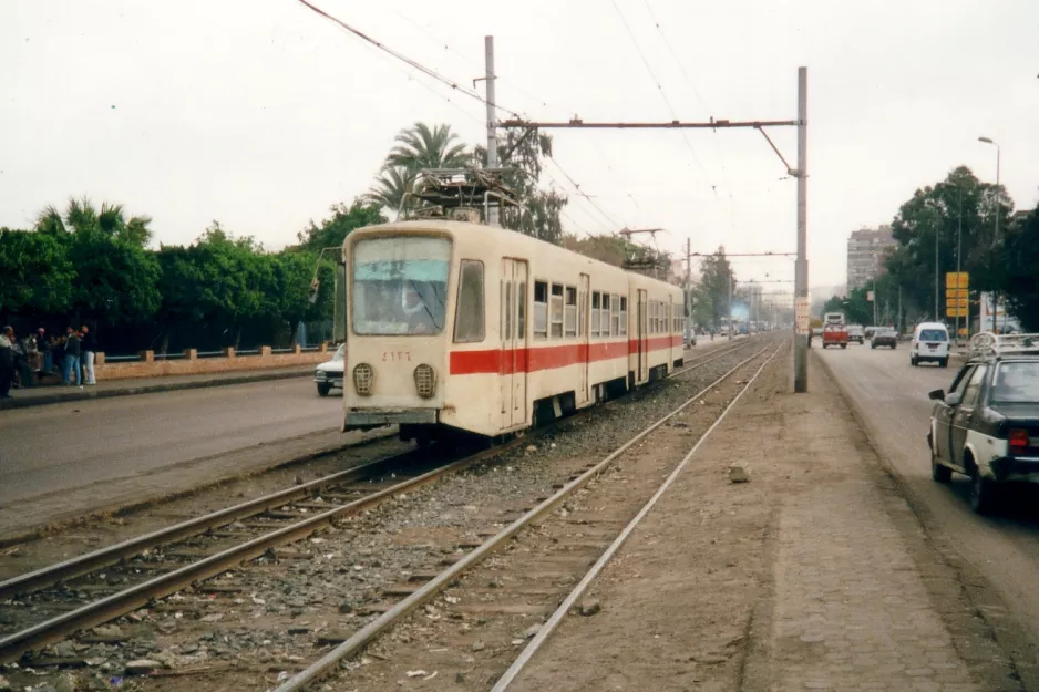 Heliopolis, Cairo sporvognslinje 35  ved Abbassiya (2002)