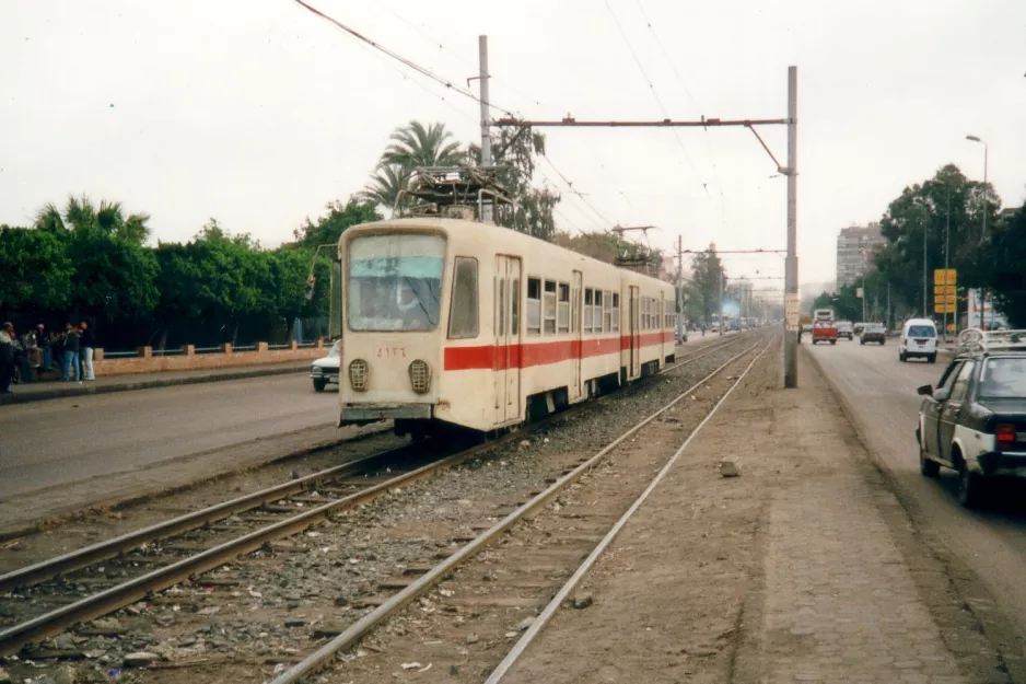 Heliopolis, Cairo sporvognslinje 35 ved remisen Abbassiya (2002)