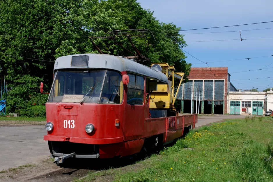 Kaliningrad arbejdsvogn 013 ved Tramvaynoye Depo (2012)